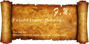 Feichtinger Malvin névjegykártya